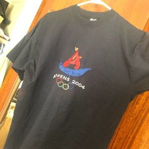 Vintage Embroidered Athens 2004 Olympics Tee